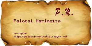 Palotai Marinetta névjegykártya